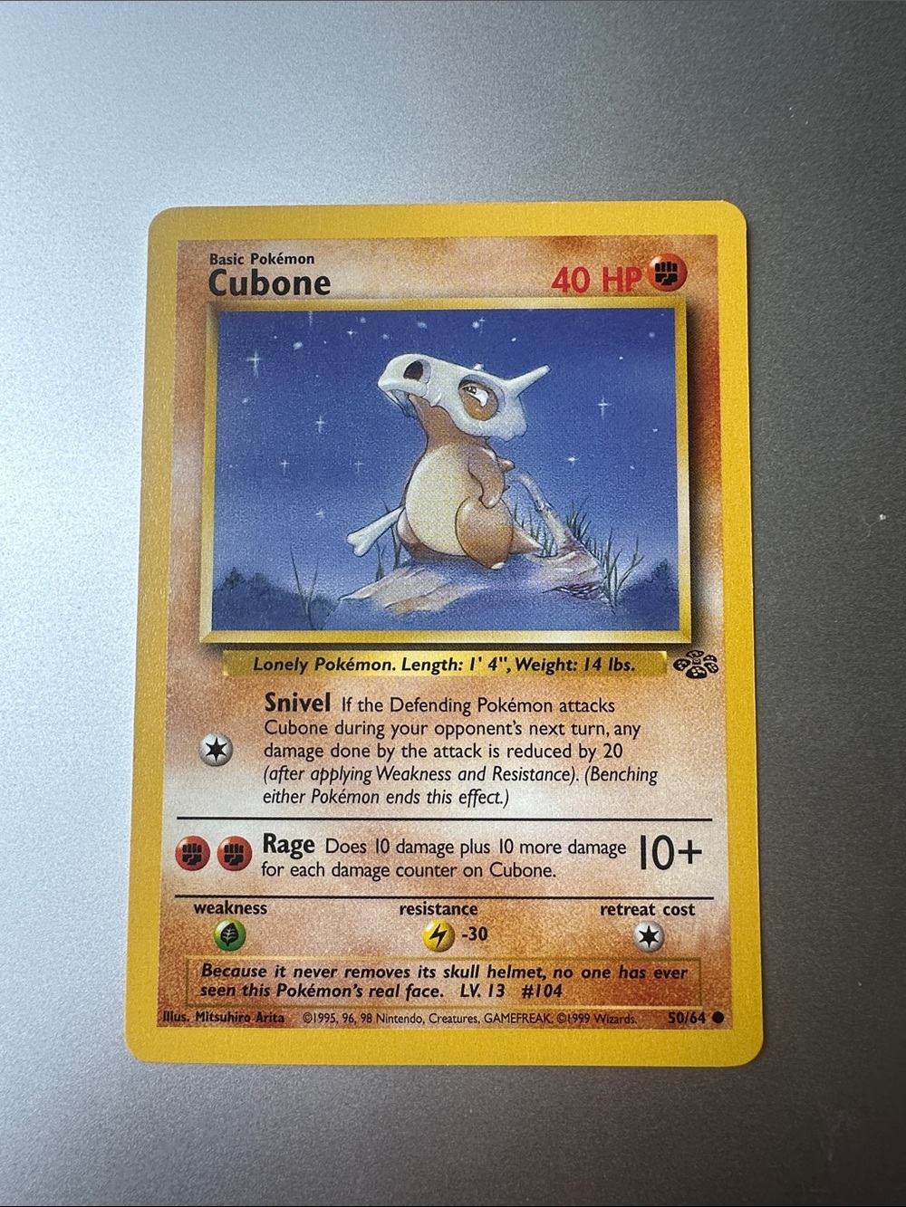 Pokemon Cubone Trading Card (50/64)